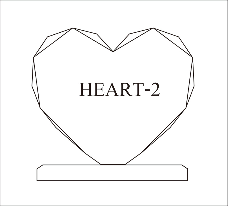 Code: HEART-2 โล่อะคริลิค ความสูงตัวโล่ 5 -8 นิ้ว ความหนาอะคริลิค 15 มม. พร้อมเลเซอร์ข้อความและโลโก้ ลงสีได้ไม่เกิน 2 สี ***ราคาเริ่มต้นที่ 650 บาท***