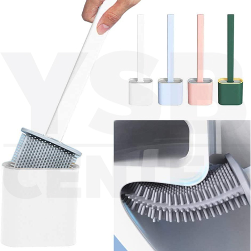 ชุดแปรง แปรงทำความสะอาดห้องน้ำ แบบติดผนัง พร้อมที่เก็บ