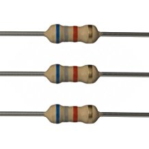 Resistors 6.8K Ohm 1/4W 5% Carbon Film