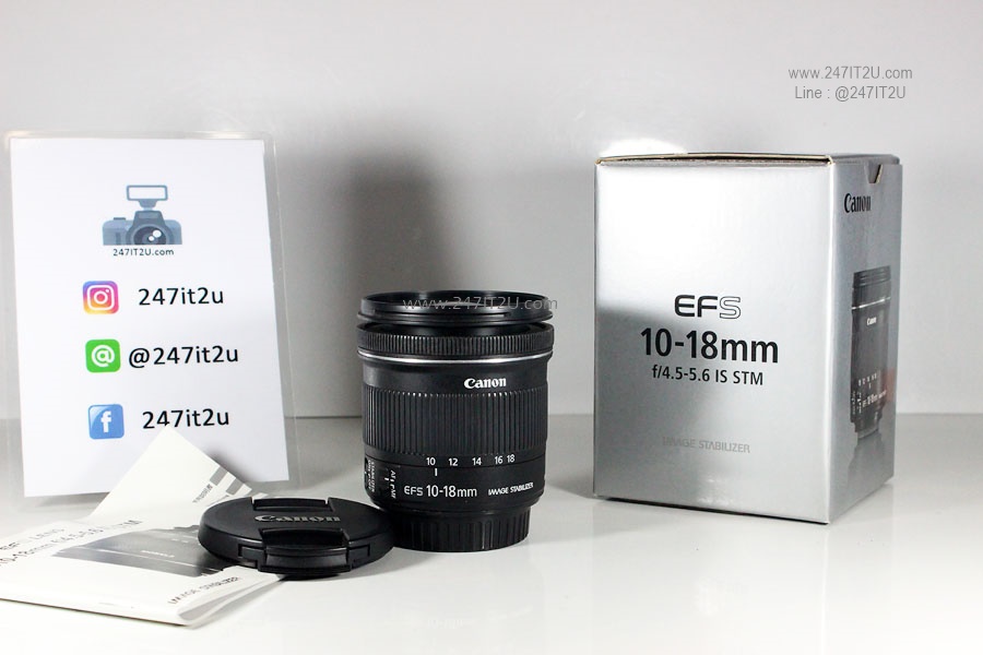 เลนส์ Canon lens EF-S 10-18mm f4.5-5.6 IS STM