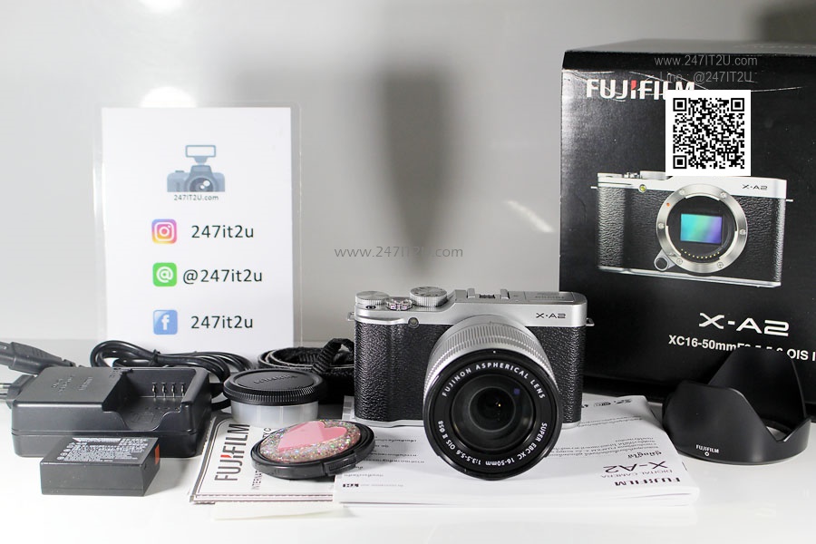 Fujifilm X-A2 พร้อมเลนส์ 16-50mm สี Silver เครื่องศูนย์