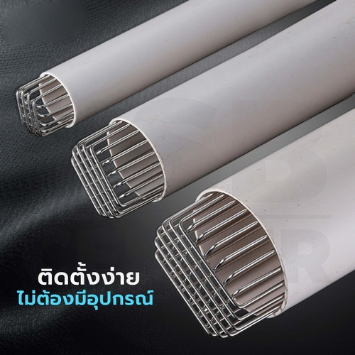 ตะแกรงระบายน้ำ นอกอาคาร กันขยะ กันเศษใบไม้ สแตนเลส 304 ( ลายเส้นหนากรวย) CM0129 - CM0132