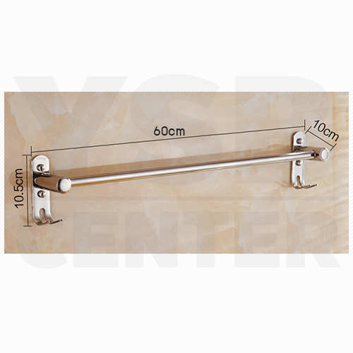 ราวแขวน ราวแขวนสแตนเลส ราวแขวนผ้าในห้องน้ำ ราวแขวนอเนกประสงค์ แบบราวเดี่ยว