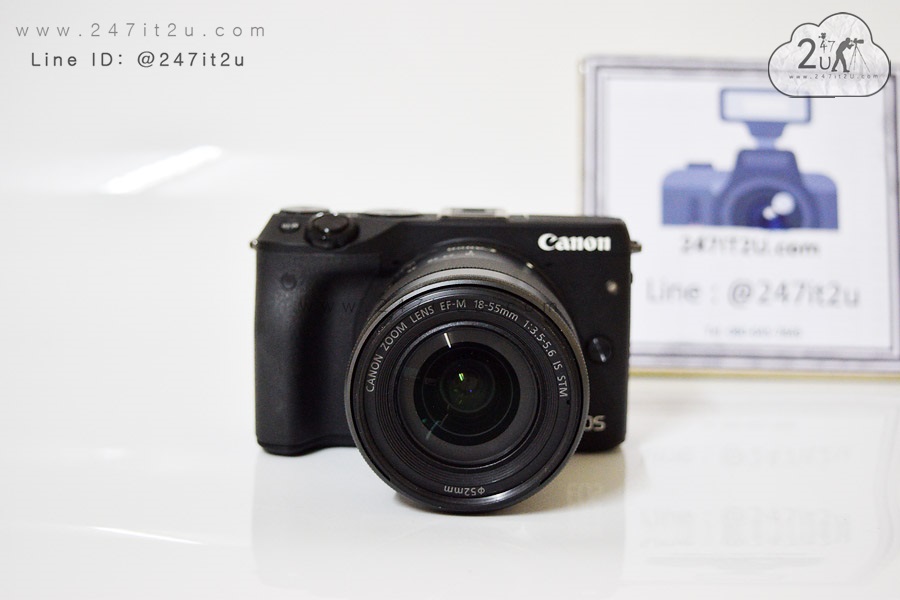 กล้อง Canon M3 + เลนส์ 18-55 mm is STM เครื่องศูนย์ สีดำ