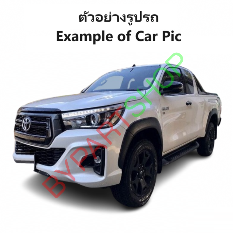 หน้ากระจัง TOYOTA REVO ROCCO(รีโว่ ร็อคโค่) สีดำ(ขอบเทา) ไม่มีโลโก้ โฉมปี2018-2019 (รหัส:REVO'18 เทา)