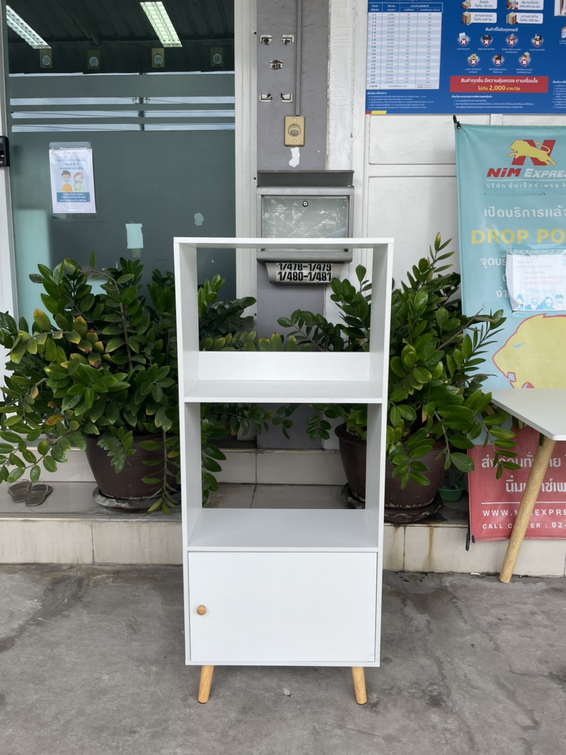 ชั้นวางของพร้อมตู้ ชั้นและตู้วางของอเนกประสงค์ เฟอร์นิเจอร์จัดแต่งบ้าน สไตล์มินิมอล