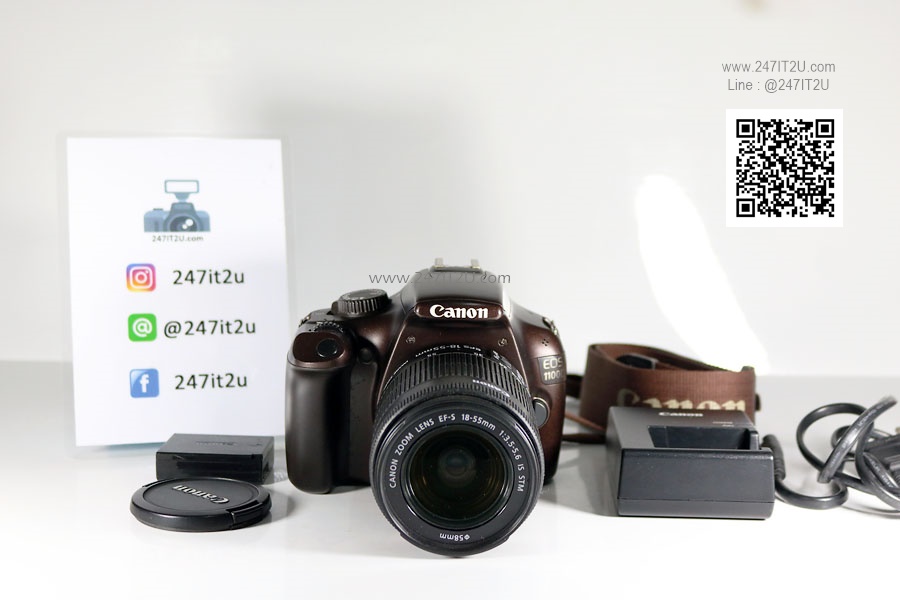 Canon EOS 1100D + เลนส์ EF-S 18-55mm f/3.5-5.6 IS STM สีน้ำตาล