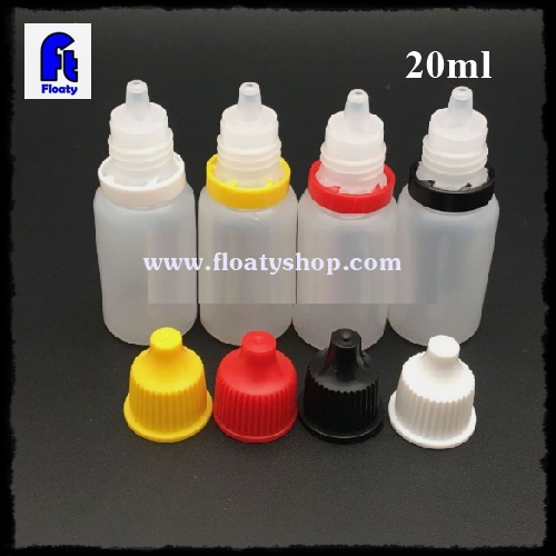 20ml PEขวดยาหยอดตาขาวขุ่น