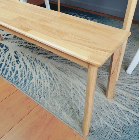 เก้าอี้ เก้าอี้ม้านั่งยาว เก้าอี้ยางพาราแท้ สวยเรียบเนียน ทันสมัย