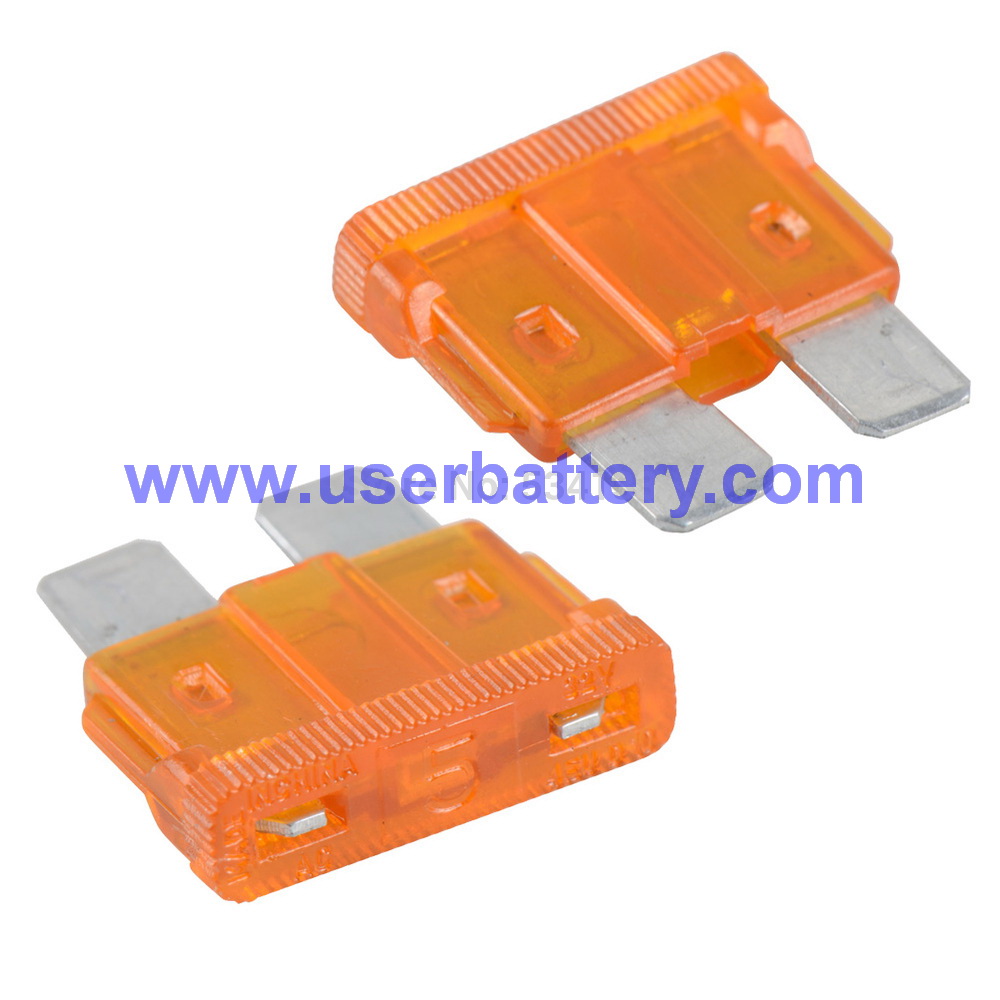 ฟิวส์สแตนดาส ฟิวส์เสียบ 5 แอมป์ สีส้ม Standard Type DC 9-32V. ตัวละ