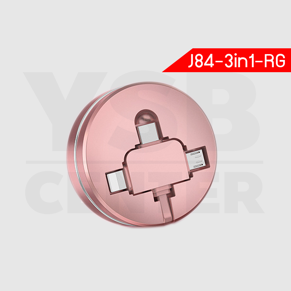 CAFELE สายชาร์จโทรศัพท์มือถือ 3 in 1 ไอโฟน แอนดรอยน์ Apple Lightning, Micro-USB to USB, Type-C to USB สายแบน ยืดหดได้ ปรับขนาดความยาวได้ 20-100 cm สายชาร์จมาการอง