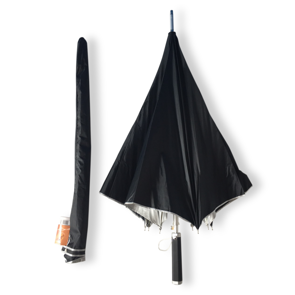 ร่มกอล์ฟตอนเดียว 27 นิ้วด้ามตรงโคร้งสปริง ยูวี