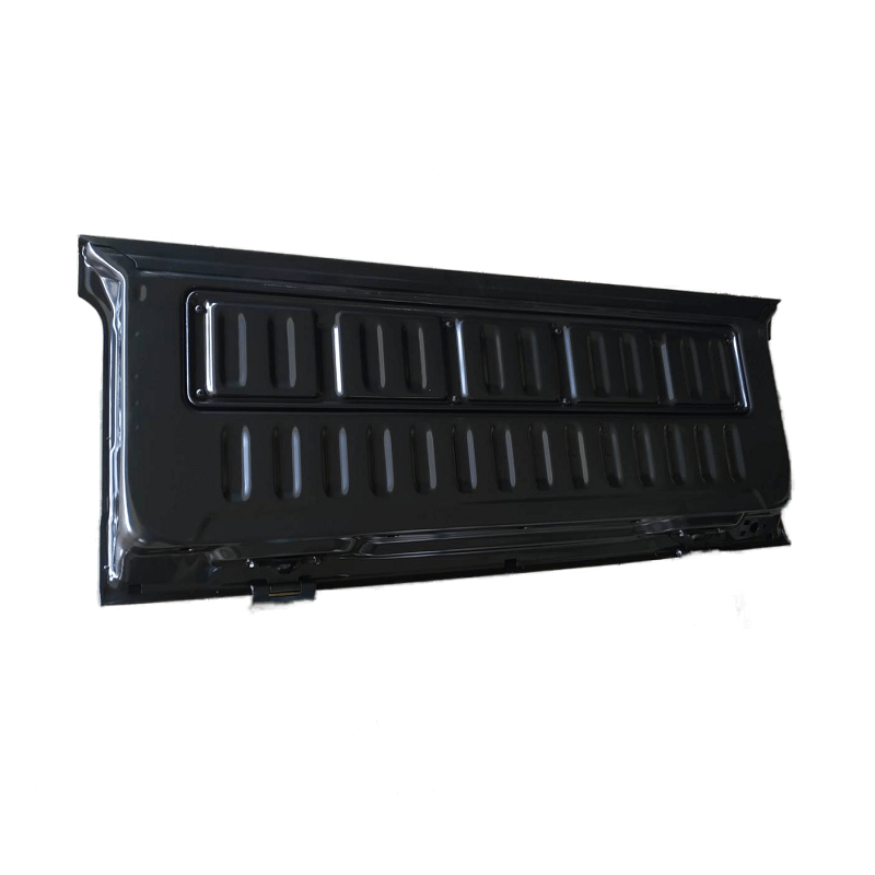 ฝาท้าย MITSUBISHI NEW TRITON(นิว ไทรทัน) รุ่นตอนเดียว เปิดกลาง ไม่มีหูจับ เหล็กดำ(หนาเทียบแท้ ไม่ทำสี) ปี2015-2020