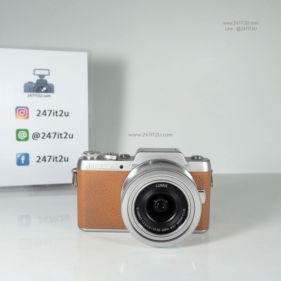ขายกล้อง Panasonic GF7 + เลนส์12-32mm สี Brown ประกันศูนย์