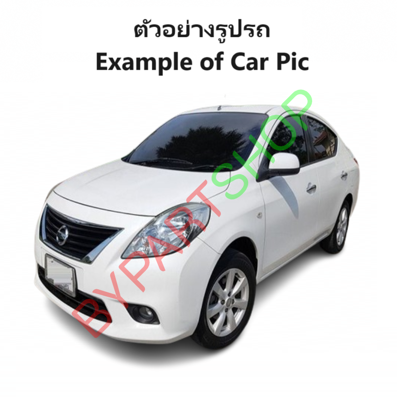 กระจกมองข้าง NISSAN ALMERA(อัลเมร่า) รุ่นปรับไฟฟ้า 3สาย ฝาครอบสีดำ(งานไม่ทำสี) ปี2011-2019 -ราคาต่อข้าง-
