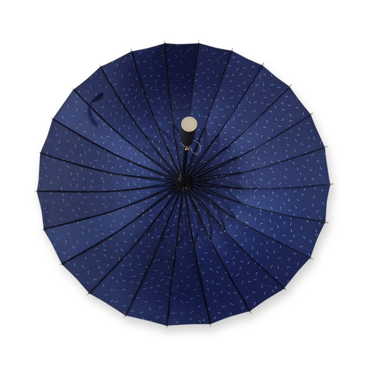 ร่มด้ามตรง23นิ้ว24ก้านลายสมอเรือ