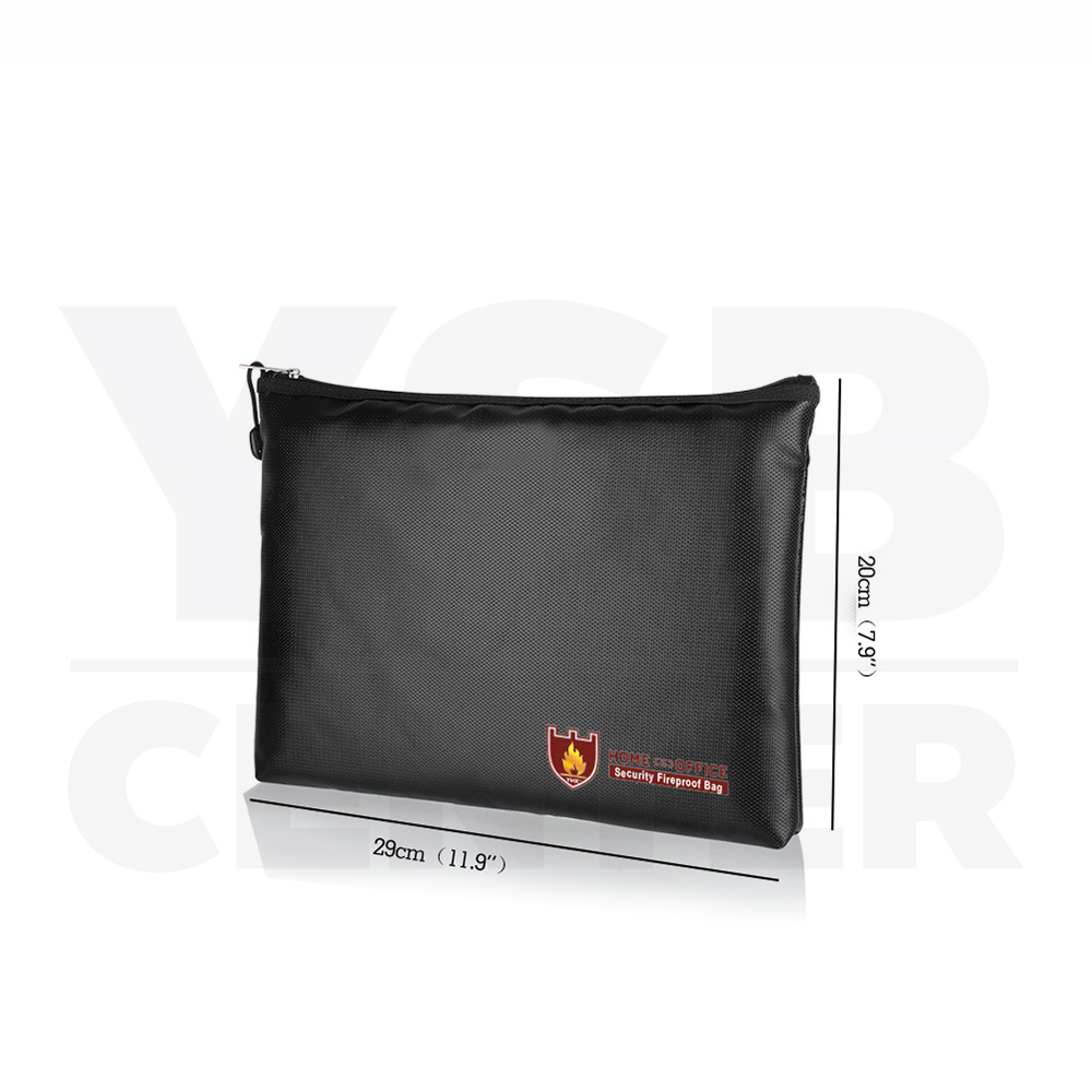 กระเป๋า กระเป๋าเก็บของ ทนไฟ กันน้ำ กระเป๋าทำงาน ซองกระเป๋า (สีดำ)