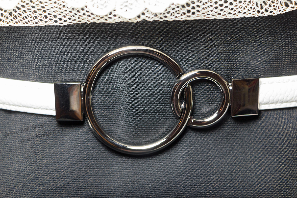 เข็มขัดปรับสาย ผิวหยาบหัวกลมคล้องกัน