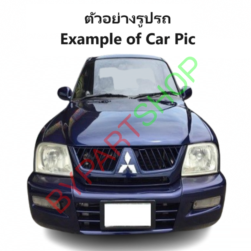 หน้ากระจัง MITSUBISHI STRADA(สตราด้า) รุ่นที่3 โฉมไฟตาเต็ม สีดำ(งานไม่ทำสี) ไม่มีโลโก้ ปี2004-2005 (รหัส:STD'04 ดำ)