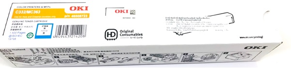 ตลับหมึกโทนเนอร์ สีฟ้า OKI 46508723 TN C332-C