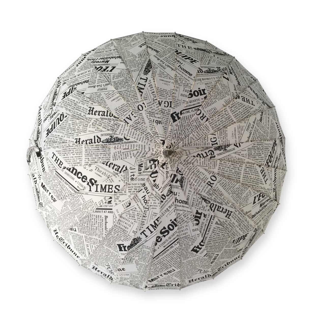 ร่มแฟชั่นตอนเดียวรายตัวหนังสือ ดำตรง 24 ก้าน23นิ้ว