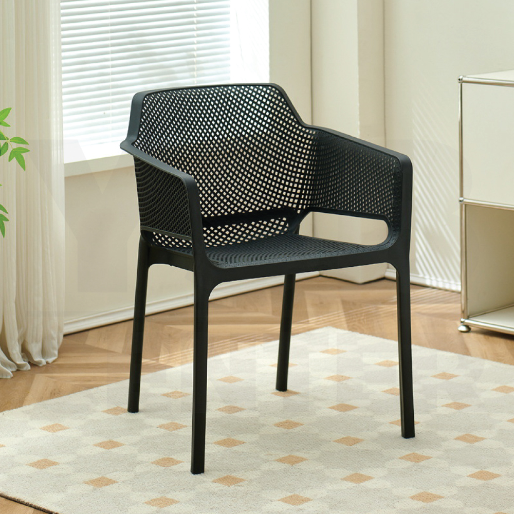 เก้าอี้ พลาสติก ร้านกาแฟ สไตล์โมเดิร์น ขึ้นรูปทั้งชิ้น YL0480 - YL0485