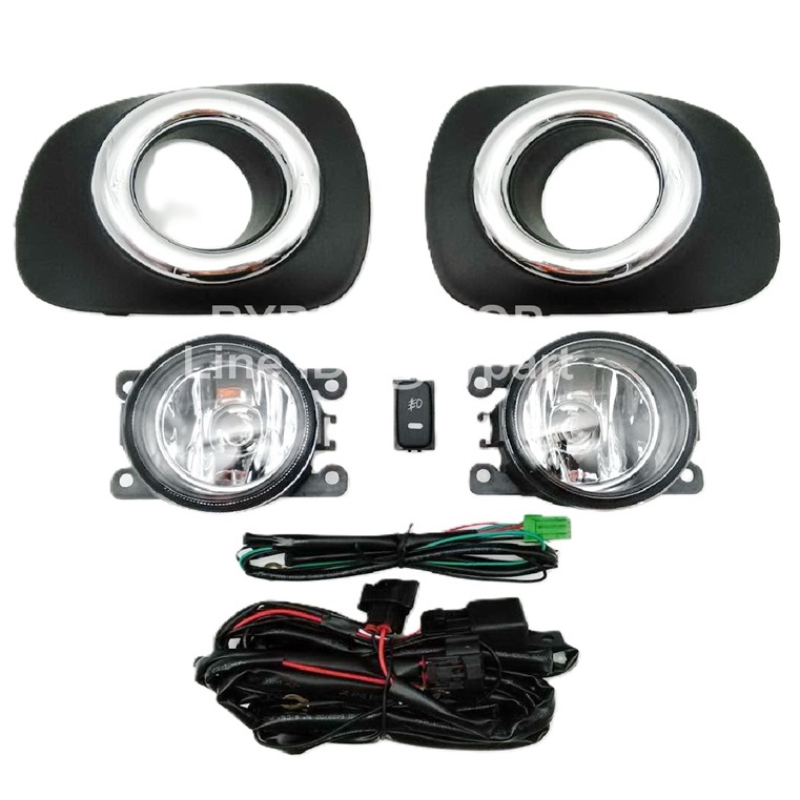 ไฟตัดหมอก/ไฟสปอร์ตไลท์ MITSUBISHI PAJERO SPORT(ปาเจโร่ สปอร์ต) รุ่นที่1 ฝาครอบดำ(วงแหวนชุบ) ปี2008-2013 (ครบชุด) (ประกัน 6เดือน) (MB402)