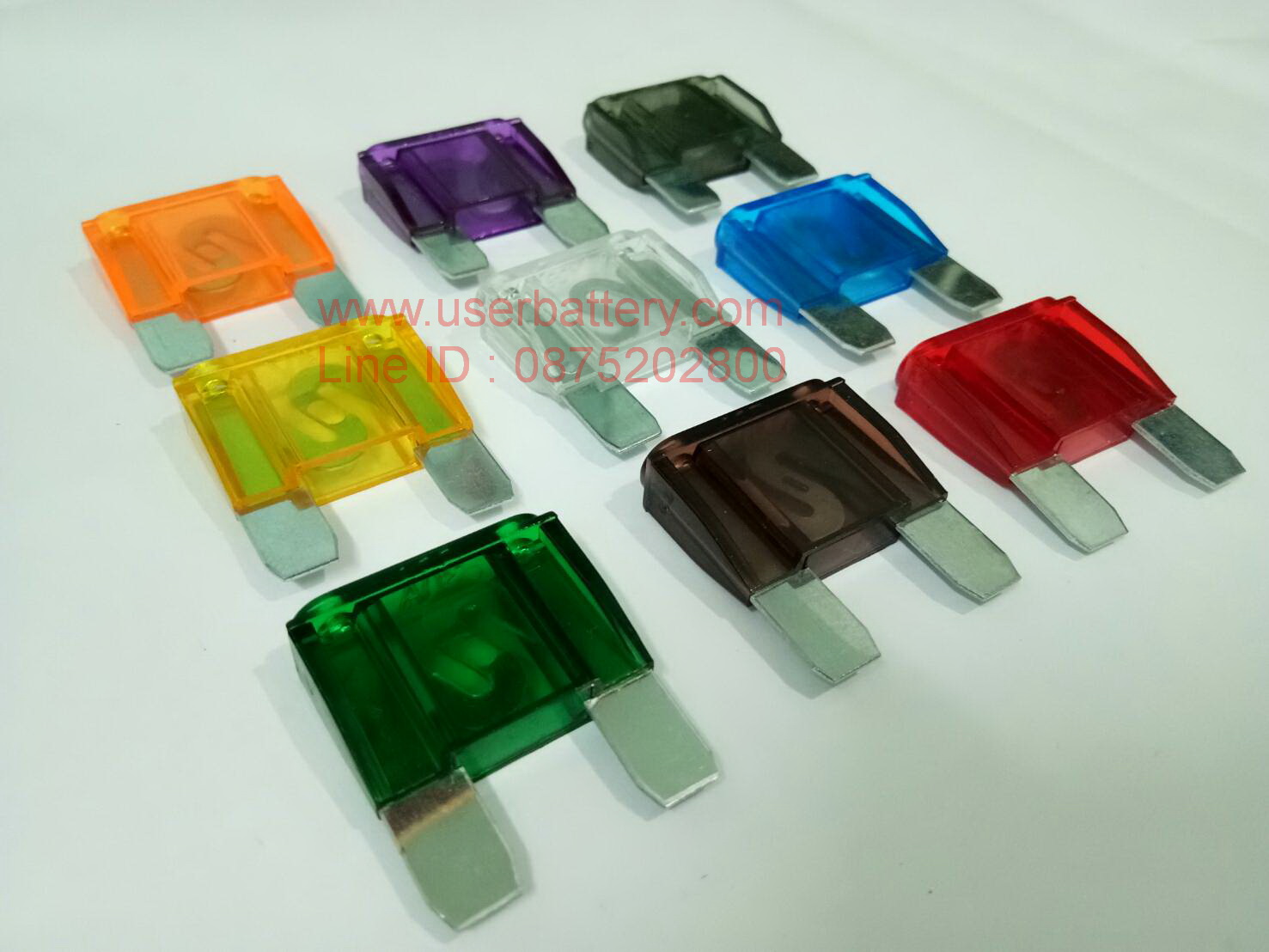 ฟิวส์ใหญ่ ฟิวส์แม็กซี่ 20A - 120 A 32V. Maxi Fuse จำนวน 9 ตัว