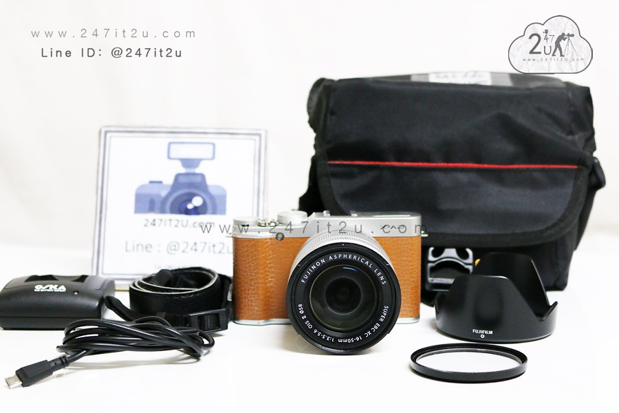 Fujifilm X-A2 พร้อมเลนส์ 16-50mm f3.5-5.6 สีน้ำตาล
