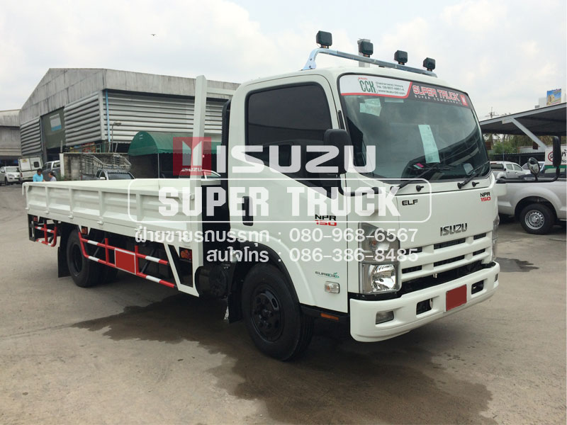 ISUZU NPR แบบกระบะ (ช่วงต่อยาว 4.9เมตร)
