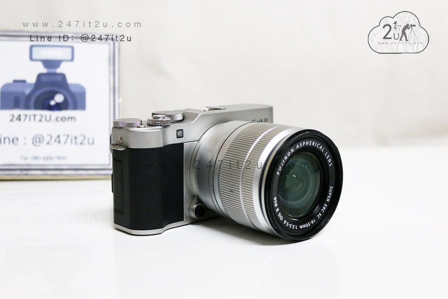 Fujifilm X-A3 พร้อมเลนส์ 16-50mm f3.5-5.6 สี silver