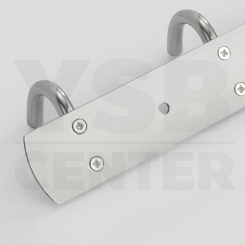 ราวตะขอแขวน ตะขออเนกประสงค์ สแตนเลส 304 พร้อมแผ่นน็อต แบบไม่ต้องเจาะผนัง 2in1