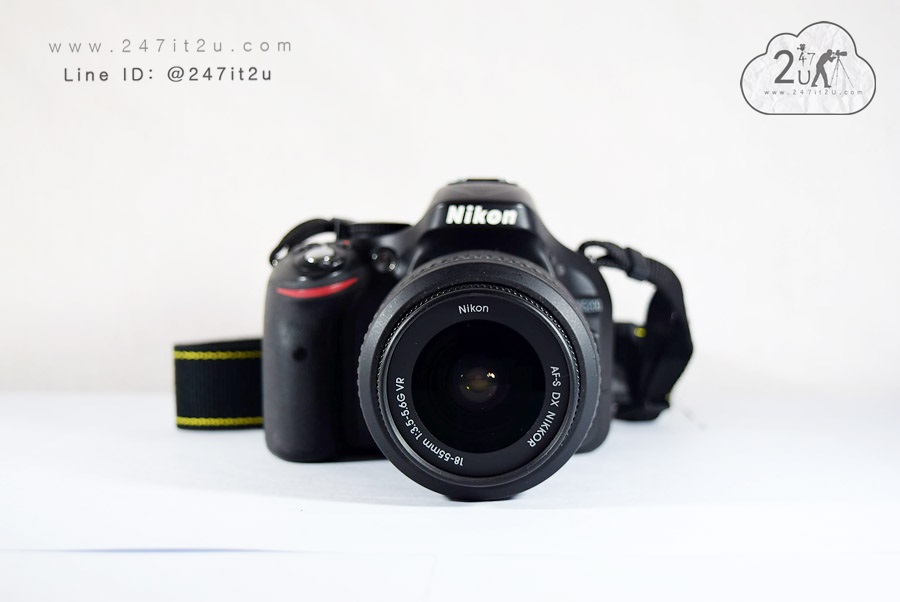กล้อง Nikon D5200 พร้อมเลนส์ 18-55mm ชัตเตอร์ 4,3xx ครั้ง