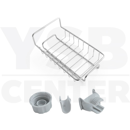 ตะแกรงใส่อุปกรณ์ ตะแกรงอเนกประสงค์ ข้างก๊อกน้ำ สแตนเลส201 รุ่น C264-S201S