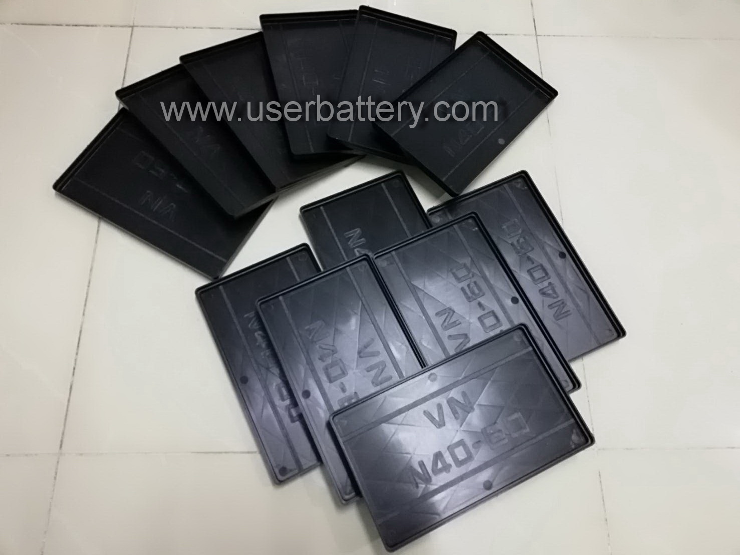 ถาดรองแบตเตอรี่ รถเก๋ง รุ่น NS40 - NS60 บรรจุ 12 ใบ