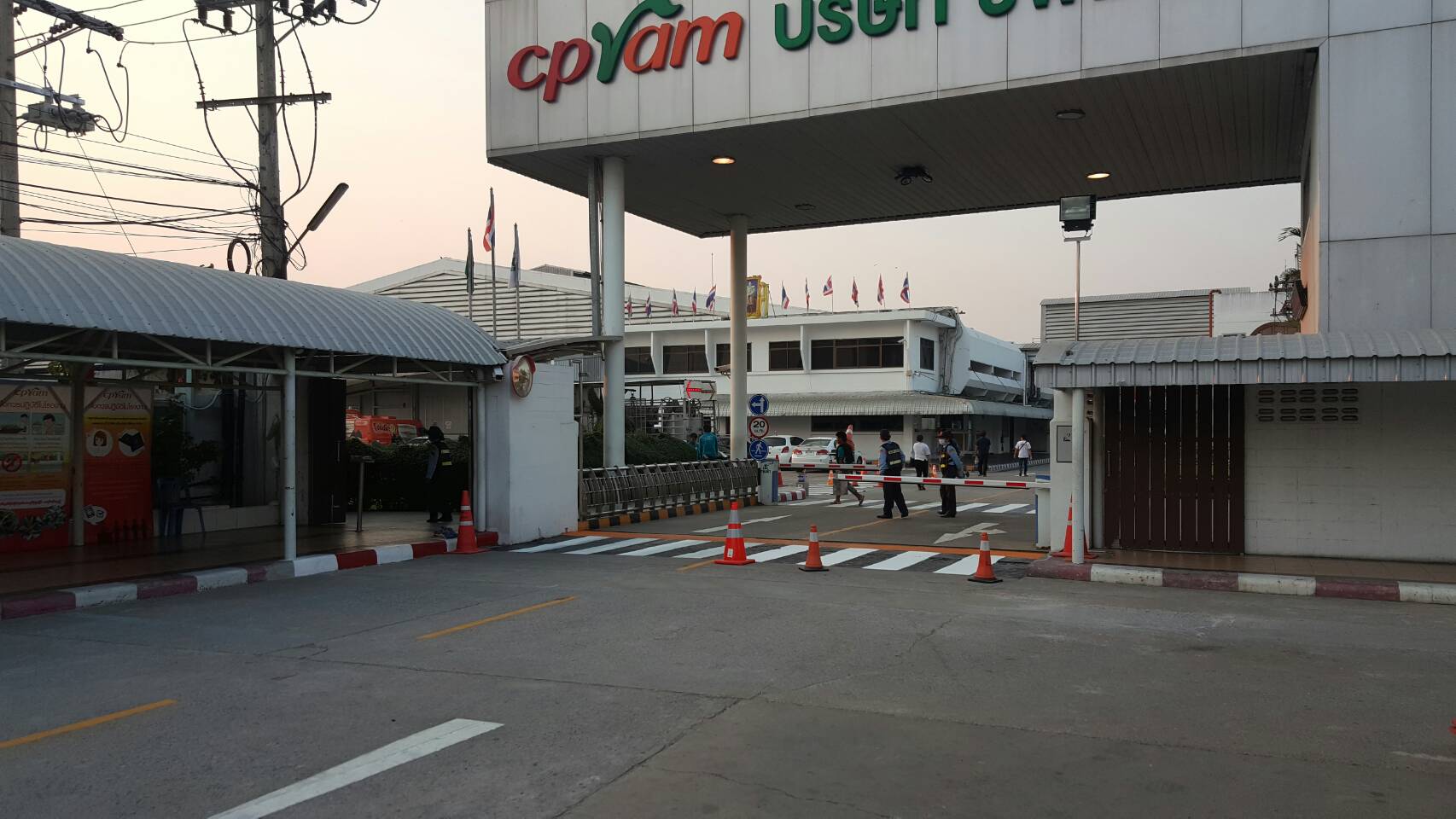 ทางม้าลายภายในโรงงาน