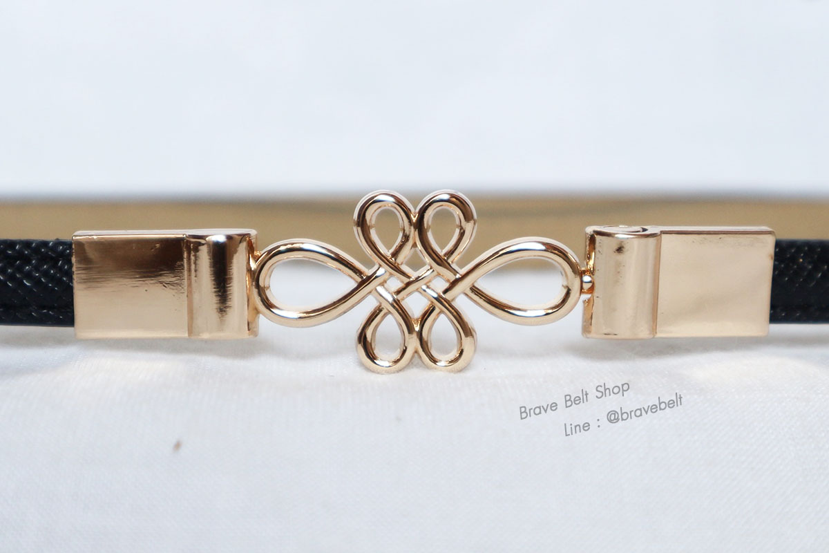 เข็มขัดฟรีไซต์ปรับสายได้ หัวรูปดอกไม้สวย