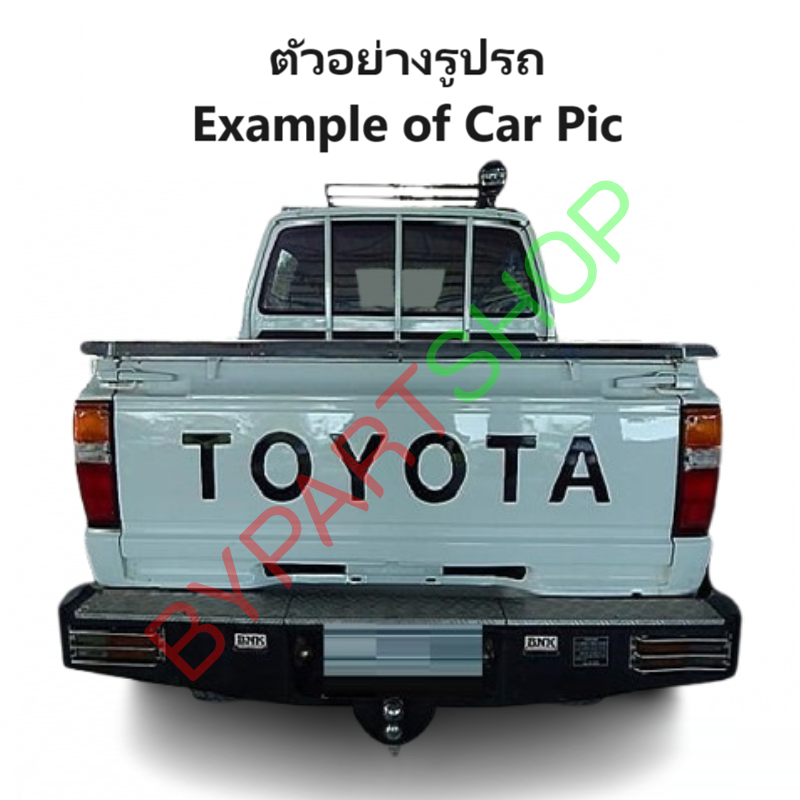 หน้ากระจัง TOYOTA LN50/LN56/LN65 โฉมฮีโร่ พร้อมขอบไฟ ชุบโครเมียม ไม่มีโลโก้ ปี1984-1989 (รหัส:LN65+ขอบคู่)