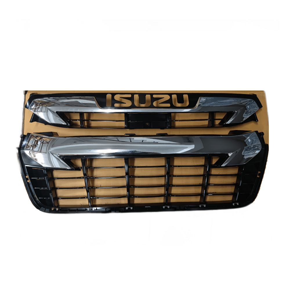 หน้ากระจัง ISUZU D-MAX(ดีแม็ก) โฉมตัวยกสูง ชุบโครเมียม ไม่มีโลโก้ ปี2020-2021 (รหัส:V-CROSS 19-21 ชุบ)