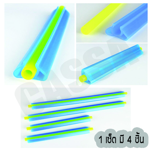 ตัวหนีบ ล็อก ปากถุง ขนม ใบชา กาแฟ กันความชื้น รักษาความกรอบ เซต4ชิ้น รุ่น 172-CS-0055-04