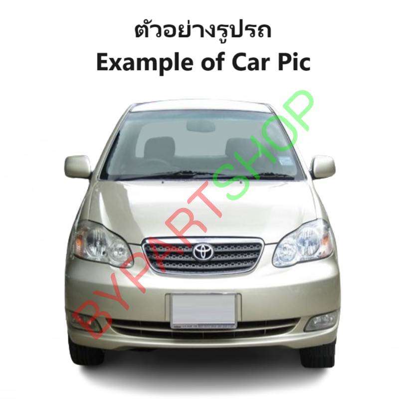 กระจกมองข้าง TOYOTA ALTIS(อัลติส) โฉมหน้าหมู รุ่นปรับมือ สีดำ(งานไม่ทำสี) ปี2001-2007 -ราคาต่อข้าง-