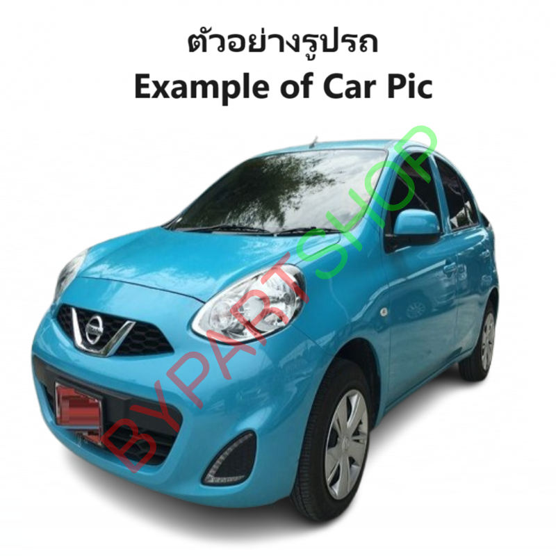 -แท้ศูนย์- ฝาครอบกระจกมองข้าง NISSAN MARCH(มาร์ช) สีพื้นดำ(ยังไม่ทำสี) ปี2010-2021 -ราคาต่อข้าง-