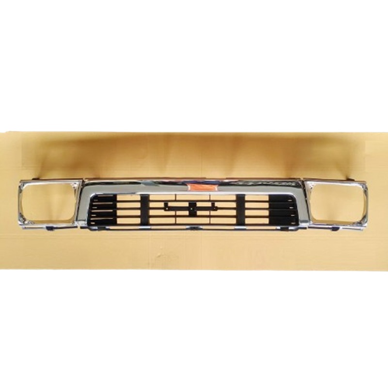 หน้ากระจัง TOYOTA MTX(ไมร์ตี้เอ็กซ์) LN106 4WD ชุบโครเมียม+ขอบไฟคู่ ไม่มีโลโก้ ปี1990-1994 (รหัส:MTX-4WD-ชุบ+ขอบคู่)