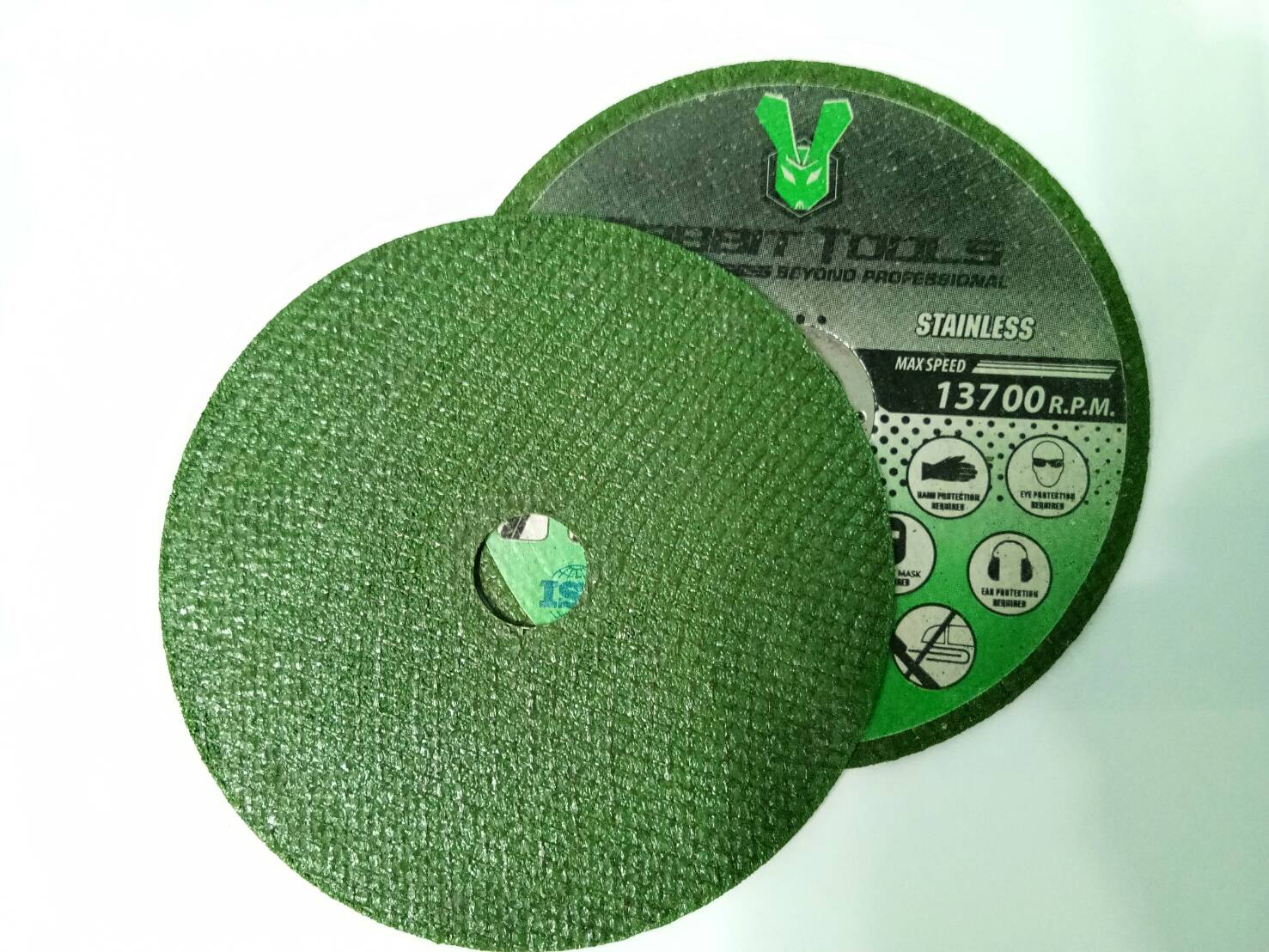 ใบตัดสแตนเลส RABBIT STL 4 นิ้ว สีเขียว บาง 1 มิล ใบละ