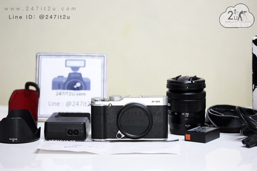 กล้อง Fujifilm X-M1+เลนส์ 16-50mm สีsilver