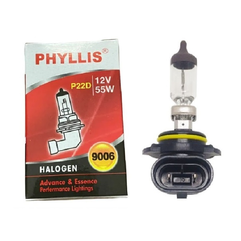 หลอดไฟหน้า Halogen (HB4) หรือ 9006 12V. 60/55W วัตสว่างปกติ (ราคา:ดวง)