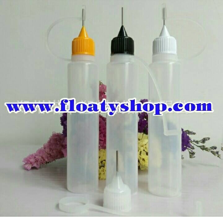 30ml PE ขวดหยดขาวขุ่น ทรงปากกา ฝาหัวเข็ม