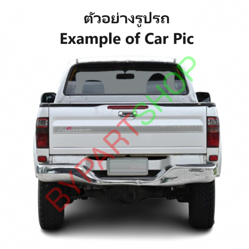 ฝาท้าย TOYOTA D4D(ดีโฟร์ดี) รุ่นเปิดกลาง เหล็กดำ(หนาเทียบแท้ ไม่ทำสี) ปี2001-2004 -กรุณาเลือกแบบ-
