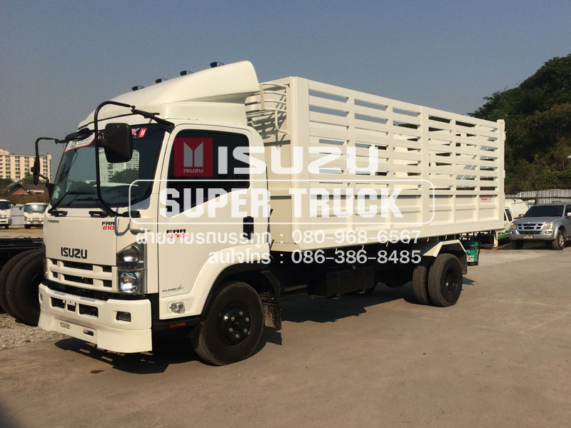 ISUZU FRR 210 แบบกระบะคอก (ช่วงต่อยาว 5.6เมตร)