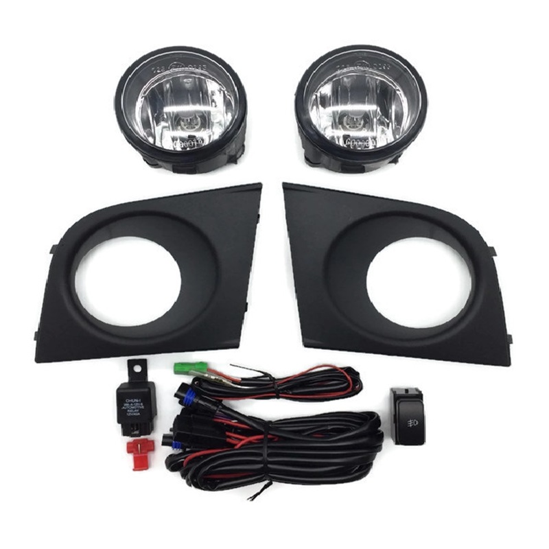 ไฟตัดหมอก/ไฟสปอร์ตไลท์ NISSAN TIIDA(ทีด้า) รุ่นแรก ฝาครอบดำ ปี2005-2007 (ครบชุด) (รับประกัน 6เดือน) (NS073)